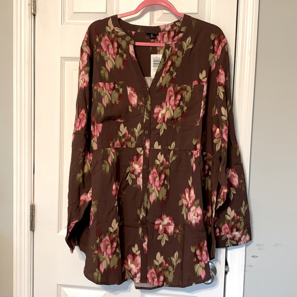 Torrid Emma Babydoll Challis Tunic